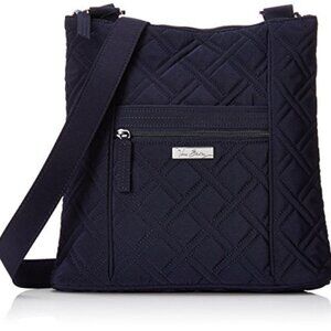 VERA BRADLEY HIPSTER CROSS-BODY WITH MICROFIBER (CLASSIC BROWN)